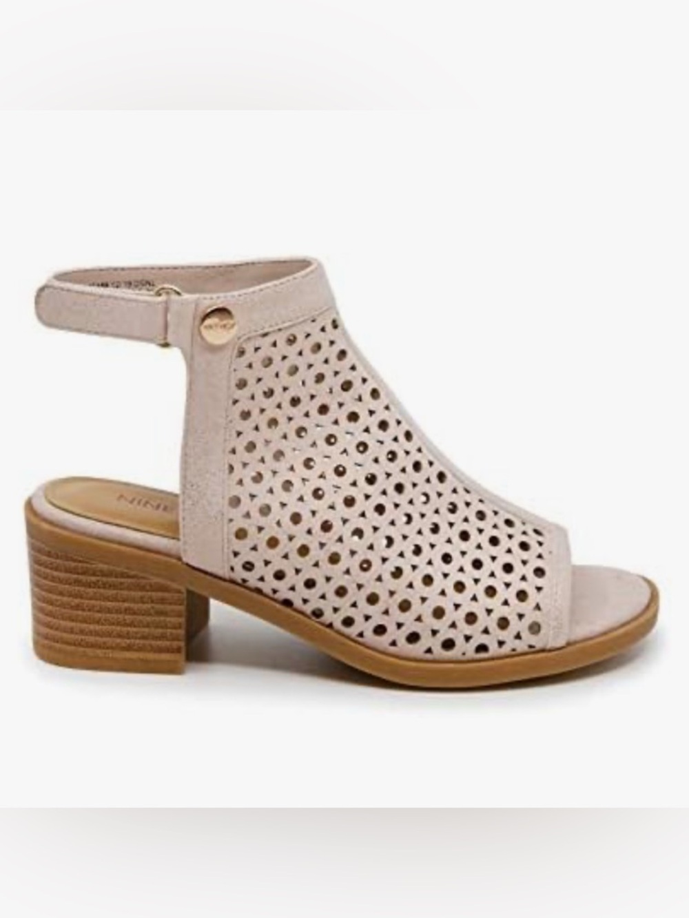 Nine West Girls Ankle-Strap Peep Toe Sandal - Rose Gold